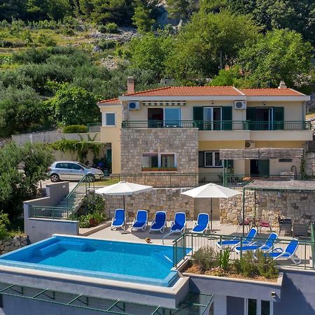 Villa Makar,Heated Pool,Gym,Grill,Seaview ماكارسكا المظهر الخارجي الصورة