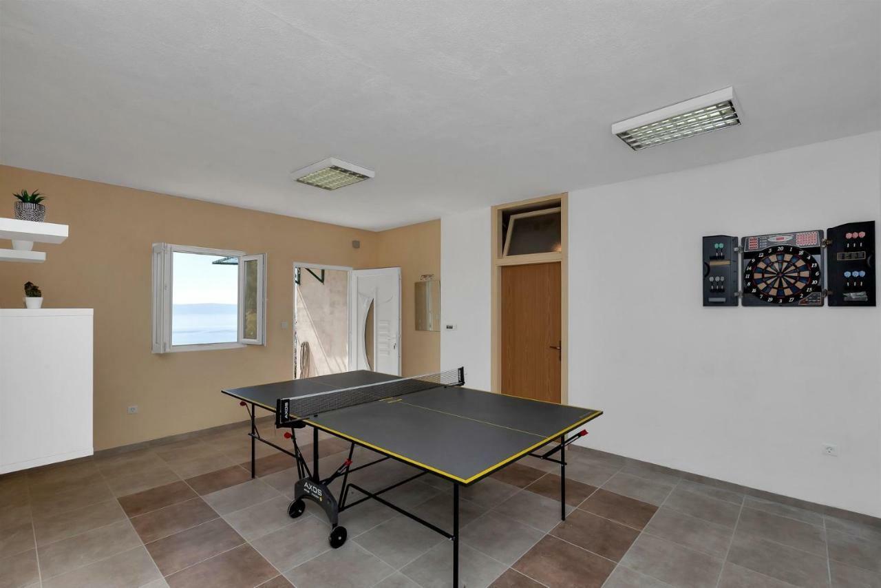 Villa Makar,Heated Pool,Gym,Grill,Seaview ماكارسكا المظهر الخارجي الصورة