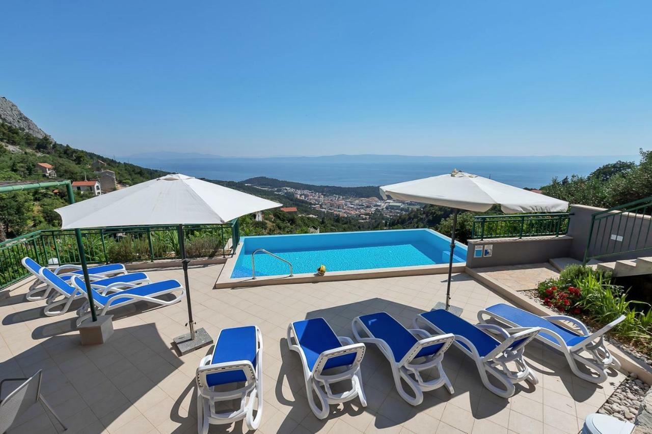 Villa Makar,Heated Pool,Gym,Grill,Seaview ماكارسكا المظهر الخارجي الصورة