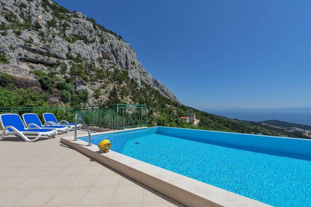 Villa Makar,Heated Pool,Gym,Grill,Seaview ماكارسكا المظهر الخارجي الصورة